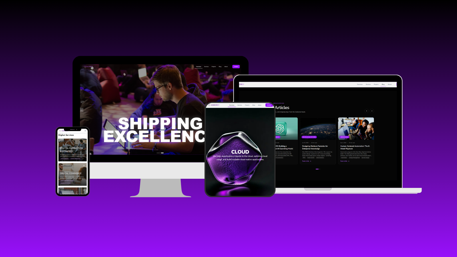 CodeCrest Tech — Modern Corporate Website Built for Performance & Credibility