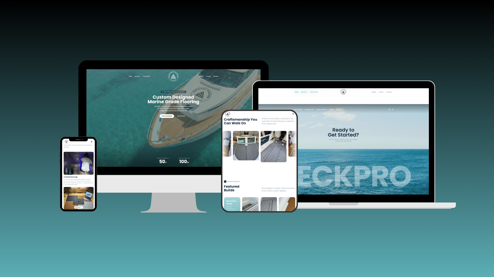 DeckPro Marine — Professional Service Website Designed to Attract Marine Clients
